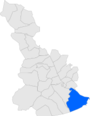 Localització del Prat de Llobregat respecte del Baix Llobregat
